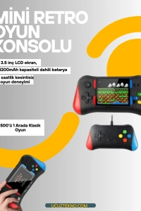 Şarjlı Taşınabilir Oyun Konsolu – X7M Retro Game Box