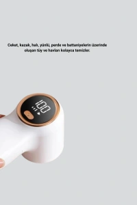 Şarjlı Tüy Temizleyici Paslanmaz Çelik Bıçaklı