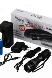 Şarjlı Zoomlu Acil Durum Feneri Wt-037