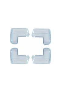 Şeffaf Masa Kenar Koruyucu 4 Lü Set Mobilya Köşe Koruma Aparatı