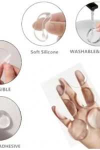 Şeffaf Silikon Mobilya ve Kapı Durdurucu Darbe Pedi 4lü Set