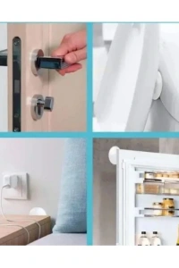 Şeffaf Silikon Mobilya ve Kapı Durdurucu Darbe Pedi 4lü Set