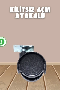 Sehpa ve Ekipmanlar İçin Kilitsiz 4 cm Ayak 4’lü