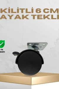 Sehpa ve Masa İçin 6 cm Kilitli Ayak