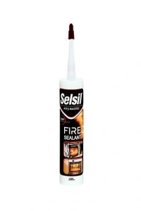 Selsil Ateş Mastiği Siyah 300 ml 1500 Dereceye Dayanıklı