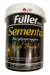 Sementa Özel Su Bazlı Saf Akrilik Boya 1 Litre Antrasit