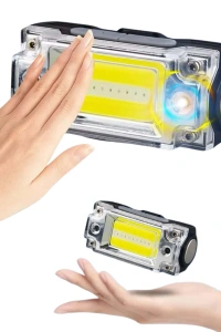 Sensörlü Kamp Lambası Ayarlanabilir Kafa Lambası Kafa Bantlı