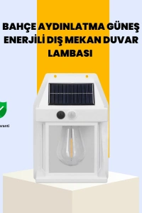 Sensörlü Solar Led Dış Duvar Aydınlatma