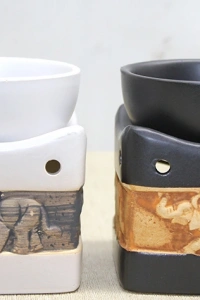 Seramik Fil Kabartmalı Buhurdanlık