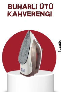 Seramik Tabanlı Buharlı Ütü 2200W Dikey Ütüleme 300ml Kahverengi