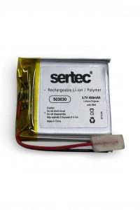 Sertec 503030 3.7V 450mAh Li-Polymer Pil (Devreli/1.5A)