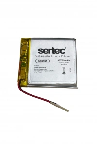 Sertec 503337 3.7V 750 mAh Li-Polymer Pil (Devreli/1.5A)