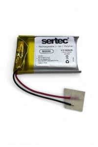 Sertec 902030 3.7V 500 mAh Li-Polymer Pil (Devreli/1.5A)