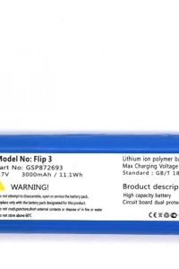 Sertec JBL Flip 3 uyumlu 3.7v 3000 mah Soketli Batarya