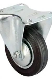 Servis Tekeri - Tablalı Siyah Sabit - Çap 80 mm