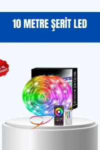 Sese Duyarlı 10M Smart Şerit Led IOS Android Kontrollü RGB Işık