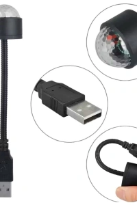 Sese Duyarlı USB Araç İçi Ambiyans Işığı