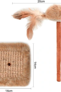 Sesli Oyuncaklı Kedi Tırmalama Tahtası