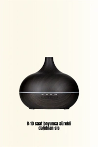 Sessiz Çalışan Aromaterapi Difüzörü – 4 Zaman Ayarlı, 7 Renkli Işık Seçeneği