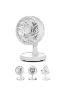 Sessiz Çalışan Mini Masaüstü Fan 2 Kademeli Otomatik Salınımlı