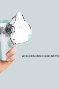 Sessiz Çalışan Taşınabilir Şarjlı Nebulizatör