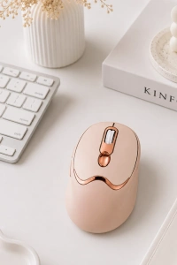 Sessiz Tıklama Özellikli Şarjlı Kablosuz Mouse Çoklu Cihaz Uyumlu