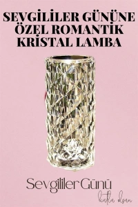Sevgililer Gününe Özel Romantik Kristal Gece Lambası Sevgiliye Hediye