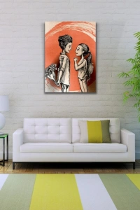 Sevgililer Kanvas Tablo 50 x 70