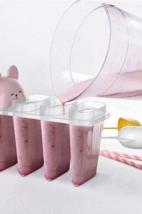 Sevimli  Figürlü Meybuz Dondurma Kalıpları 4 Adet