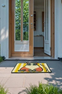 Sevimli Hayvan Tasarımlı Kapı Paspası