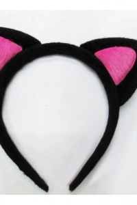 Sevimli Kedi Kulak Pofuduk Kedi Taç Şeker Pembe
