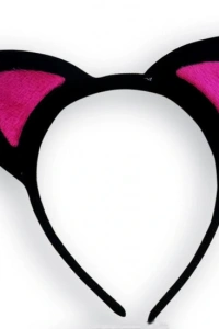 Sevimli Kedi Kulak Pofuduk Kedi Taç Şeker Pembe