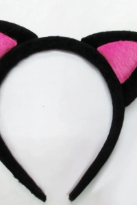 Sevimli Kedi Kulak Pofuduk Kedi Taç Şeker Pembe