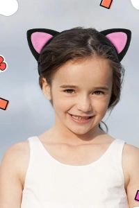 Sevimli Kedi Kulak Pofuduk Kedi Tacı