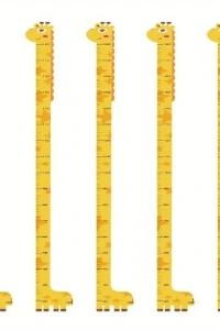 Sevimli Sarı Zürafa Boy Ölçüsü Sticker