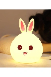 Sevimli Tavşan Tasarımlı Gece Lambası