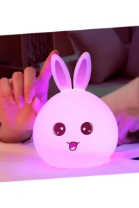 Sevimli Tavşan Tasarımlı Gece Lambası