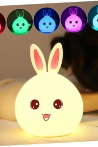 Sevimli Tavşan Tasarımlı Gece Lambası