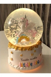 Sevimli Unicorn Kar Küresi