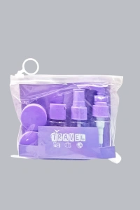 Seyahat Banyo Seti 5 Parça Şeffaf Taşıma Çantalı 30 ml