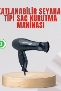 Seyahat Tipi Saç Kurutma Makinesi Katlanabilir Hafif Yapı