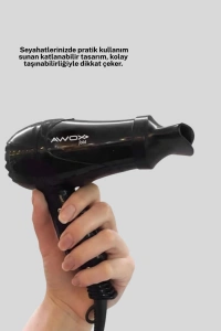 Seyahat Tipi Saç Kurutma Makinesi Katlanabilir Hafif Yapı