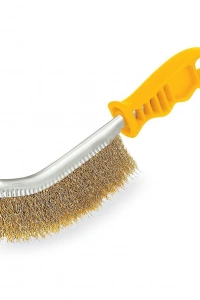 Sgs 757 Eğri Saplı Tel Fırça Plastik Saplı