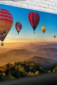 Sıcak Hava Balonları Kanvas Tablo 50 x 70
