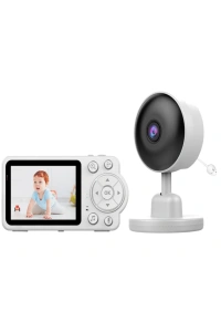 Sıcaklık Sensörlü Güvenli Bebek Kamerası İki Yönlü Ses