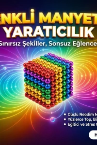 Sihirli Manyetik Toplar Dyum Mıknatıs Küp Bilye 216 Adet Cube Küp Dymium