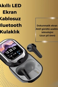 Şık, Akıllı ve Güçlü: LED Ekranlı Kablosuz Kulaklık Seti