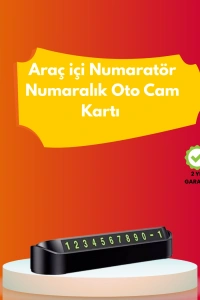 Şık ve İşlevsel Fosforlu Araç Numaratörü – Kolay Kullanım, Yüksek Görünürlük