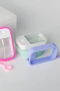 Silikon Kılıflı Anahtarlıklı Sprey Şişesi