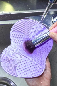 Silikon Makyaj Temizleme Matı